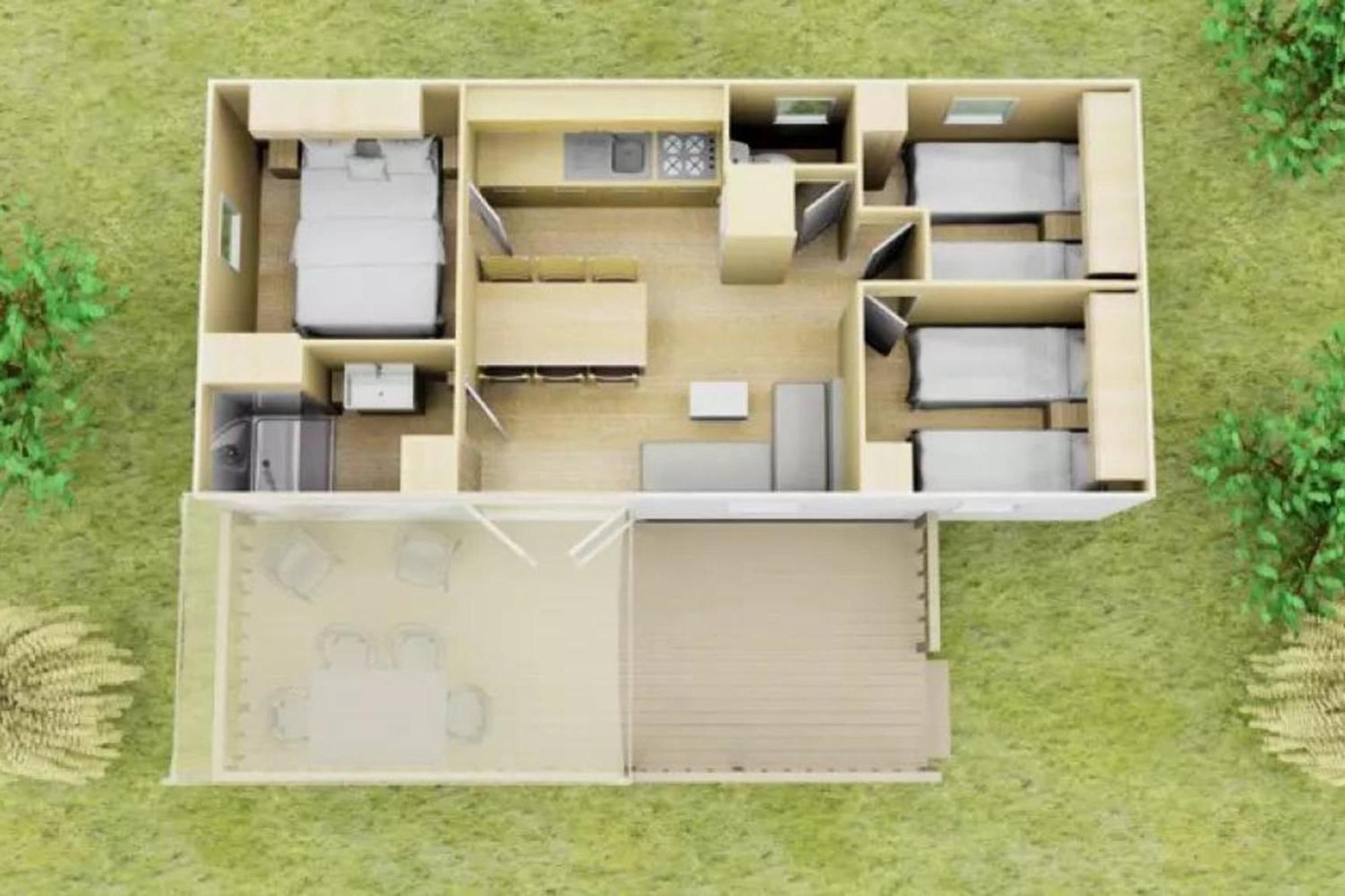 Mobile Home Camping Marvilla Parks Le Petit Mousse M028 Vias Eksteriør billede